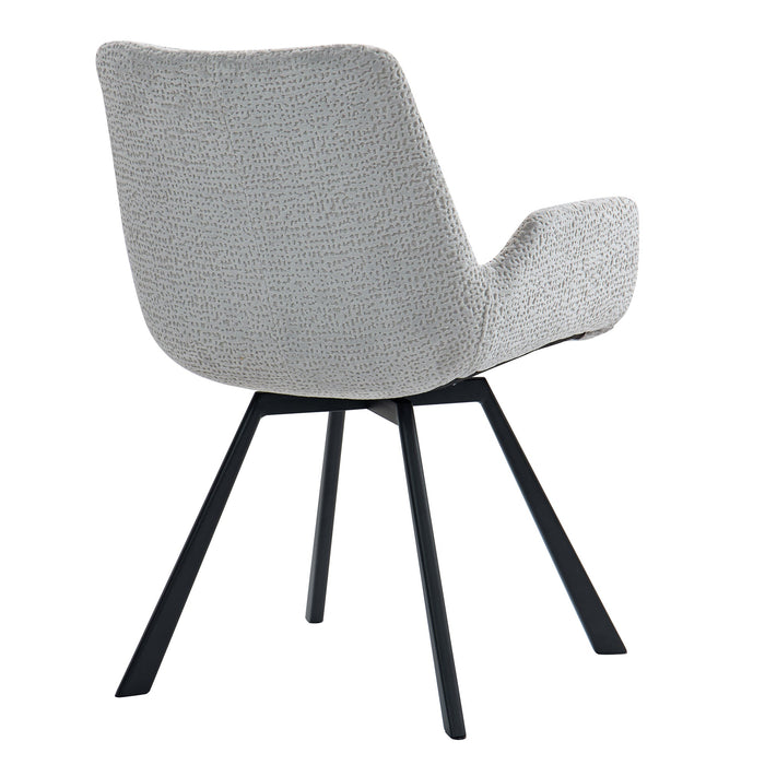 Sena Swivel Dining Chair - Light Grey