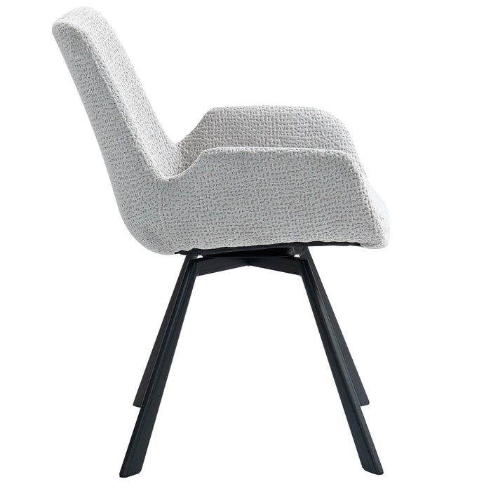 Sena Swivel Dining Chair - Light Grey