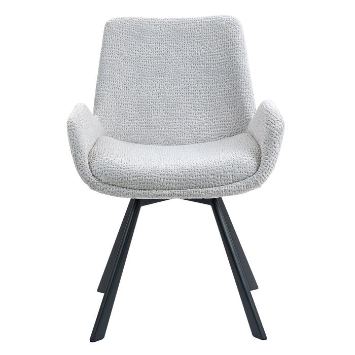 Sena Swivel Dining Chair - Light Grey