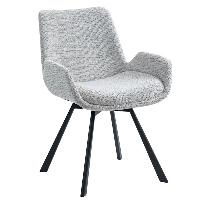 Sena Swivel Dining Chair - Light Grey