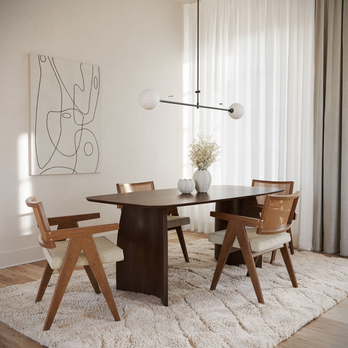 Augustine Dining Chair - Cream & Cocoa