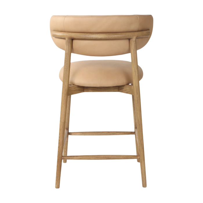 Liam Counter Stool - Tan Leather