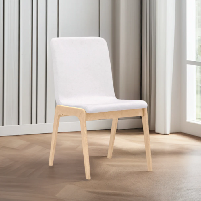 Mikael Dining Chair - Cream & Oak