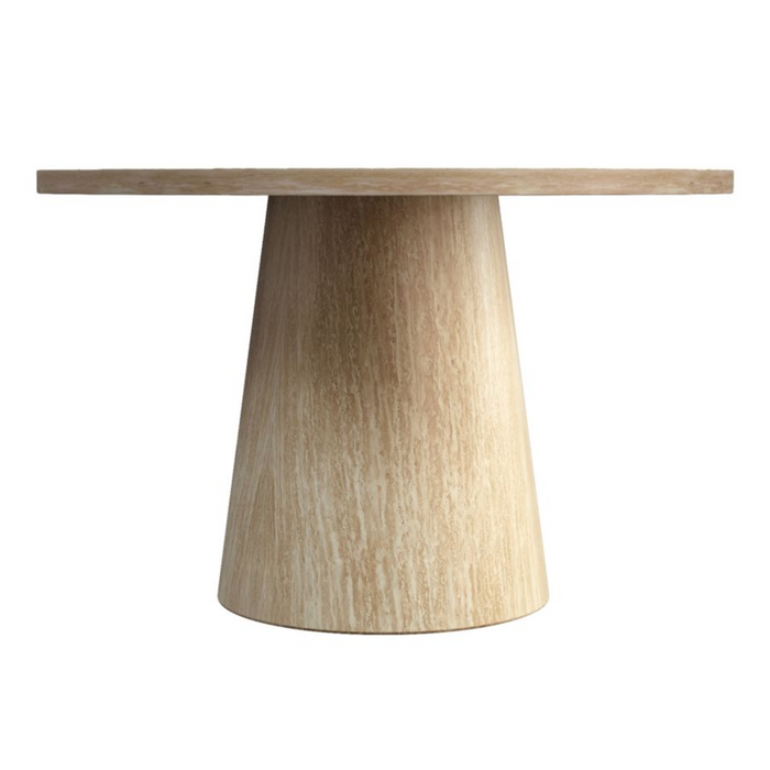 Godiva Round Pedestal Dining Table - Ivory | Hoft Home