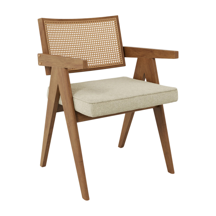 Augustine Dining Chair - Cream & Cocoa