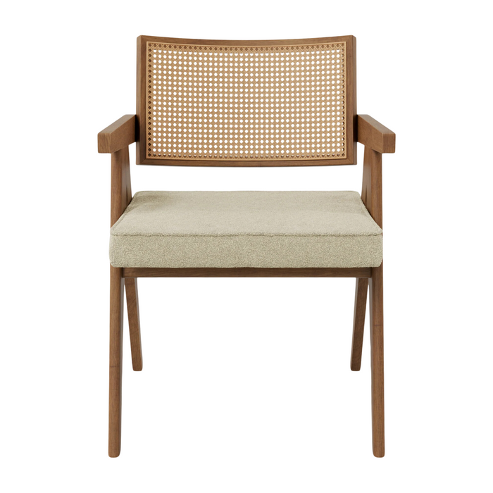 Augustine Dining Chair - Cream & Cocoa