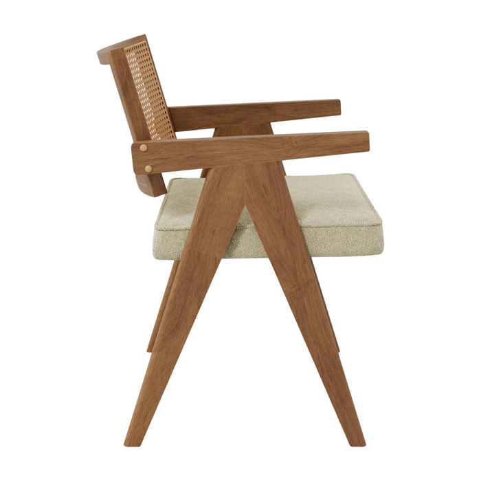 Augustine Dining Chair - Cream & Cocoa