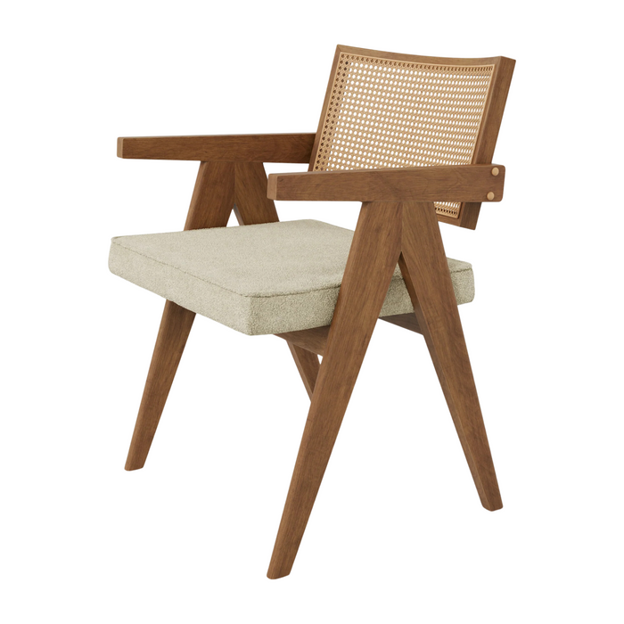 Augustine Dining Chair - Cream & Cocoa