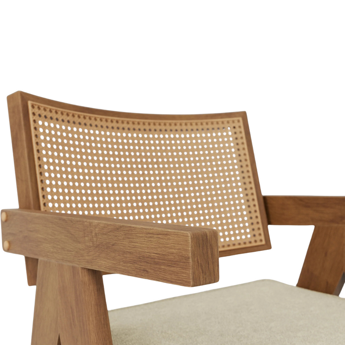 Augustine Dining Chair - Cream & Cocoa