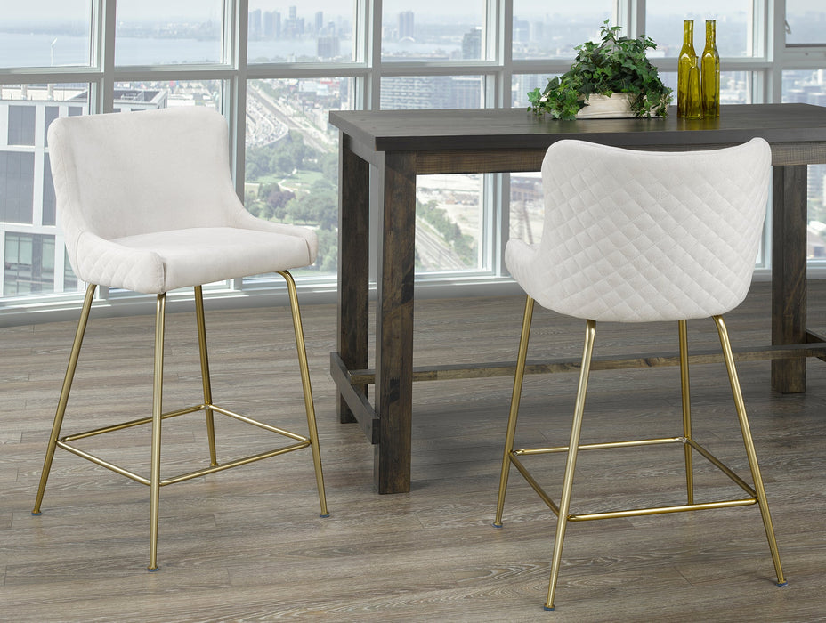 Braydi Counter Stool - Beige | Hoft Home