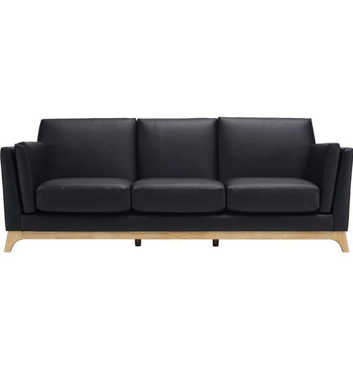 Ceni 3 Seater Sofa - Espresso & Natural | Hoft Home