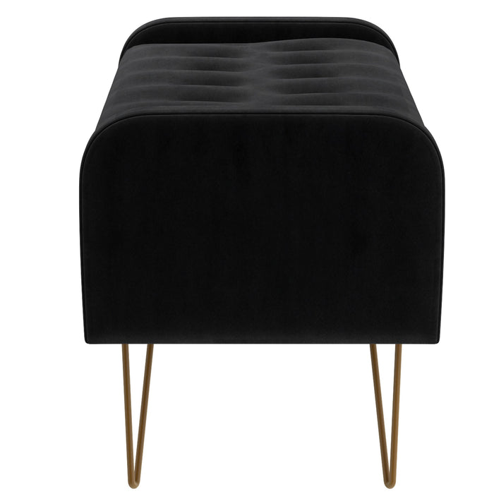 Zara Bench - Black Velvet - Ifortifi Canada