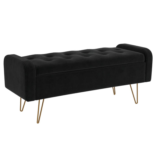 Zara Bench - Black Velvet - Ifortifi Canada