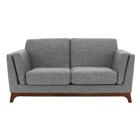 Ceni Loveseat 2 Seater Sofa - Pebble & Cocoa | Hoft Home