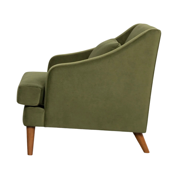 Victoria Club Chair - Green Velvet