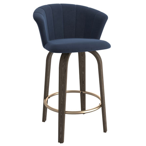 Monaco Counter Stool - Blue Velvet - Ifortifi Canada