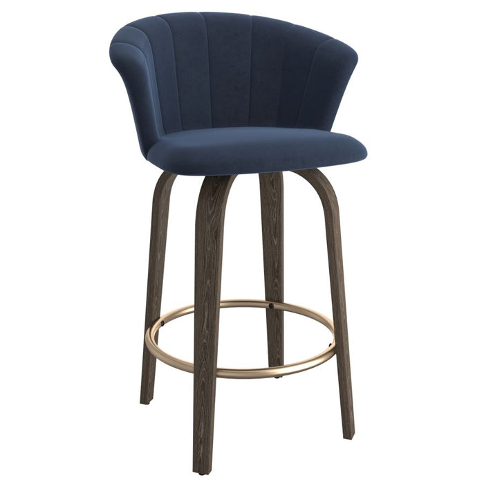 Monaco Counter Stool - Blue Velvet - Ifortifi Canada