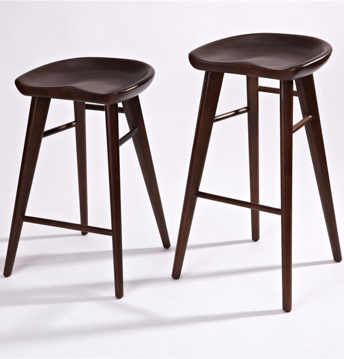 Cevio Counter Stool - Ash Walnut | Hoft Home