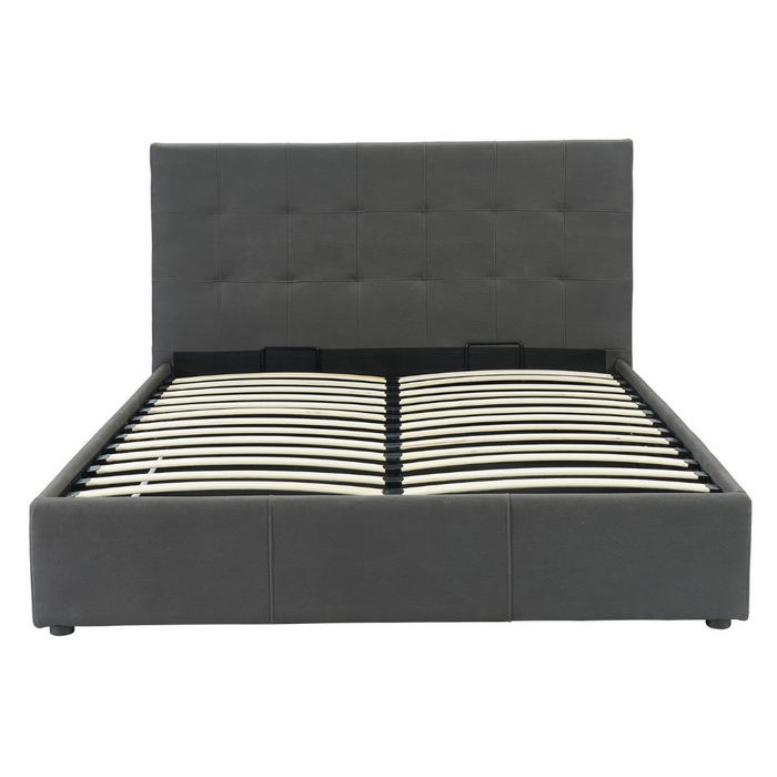 Lillian Queen Platform Storage Bed - Grey - Ifortifi Canada