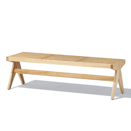 Lian Bench - Ash & Natural Rattan - Ifortifi Canada