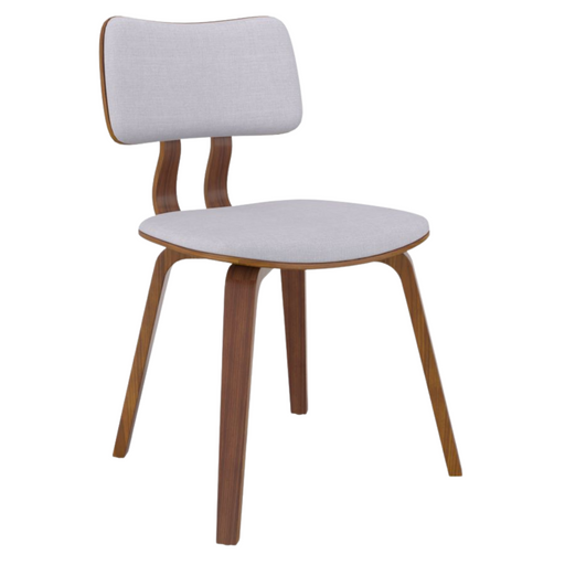 Zaki Dining Chair - Grey & Walnut - Hoft Home